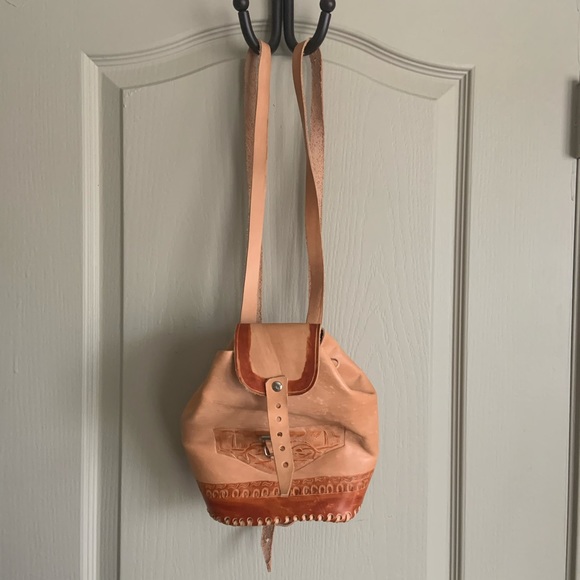 Leather mini backpack - Picture 4 of 5